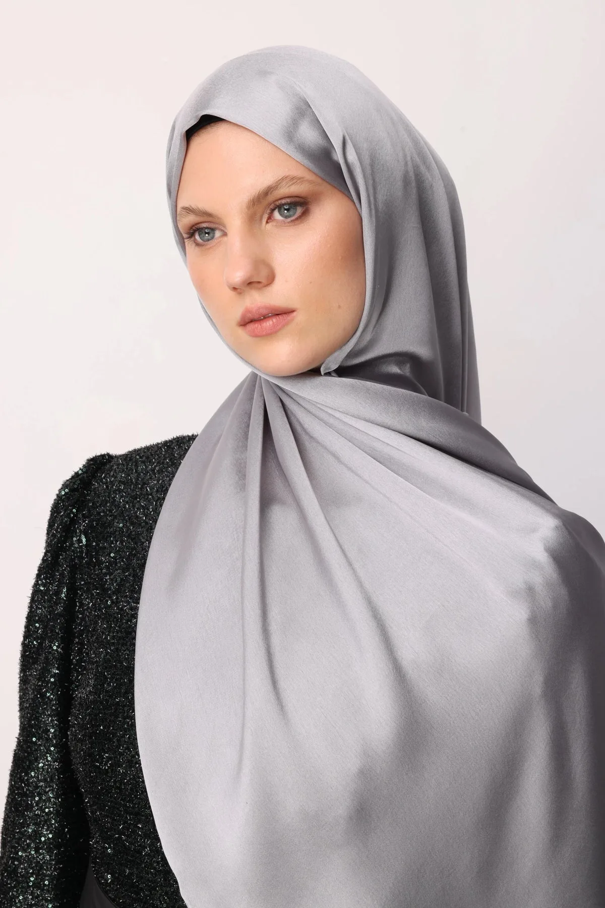 Gri Diamond Aura Şal