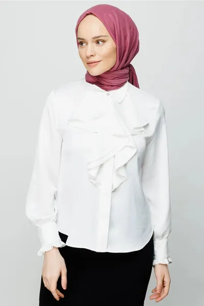 Gül Kurusu Pamuk Kraş Şal