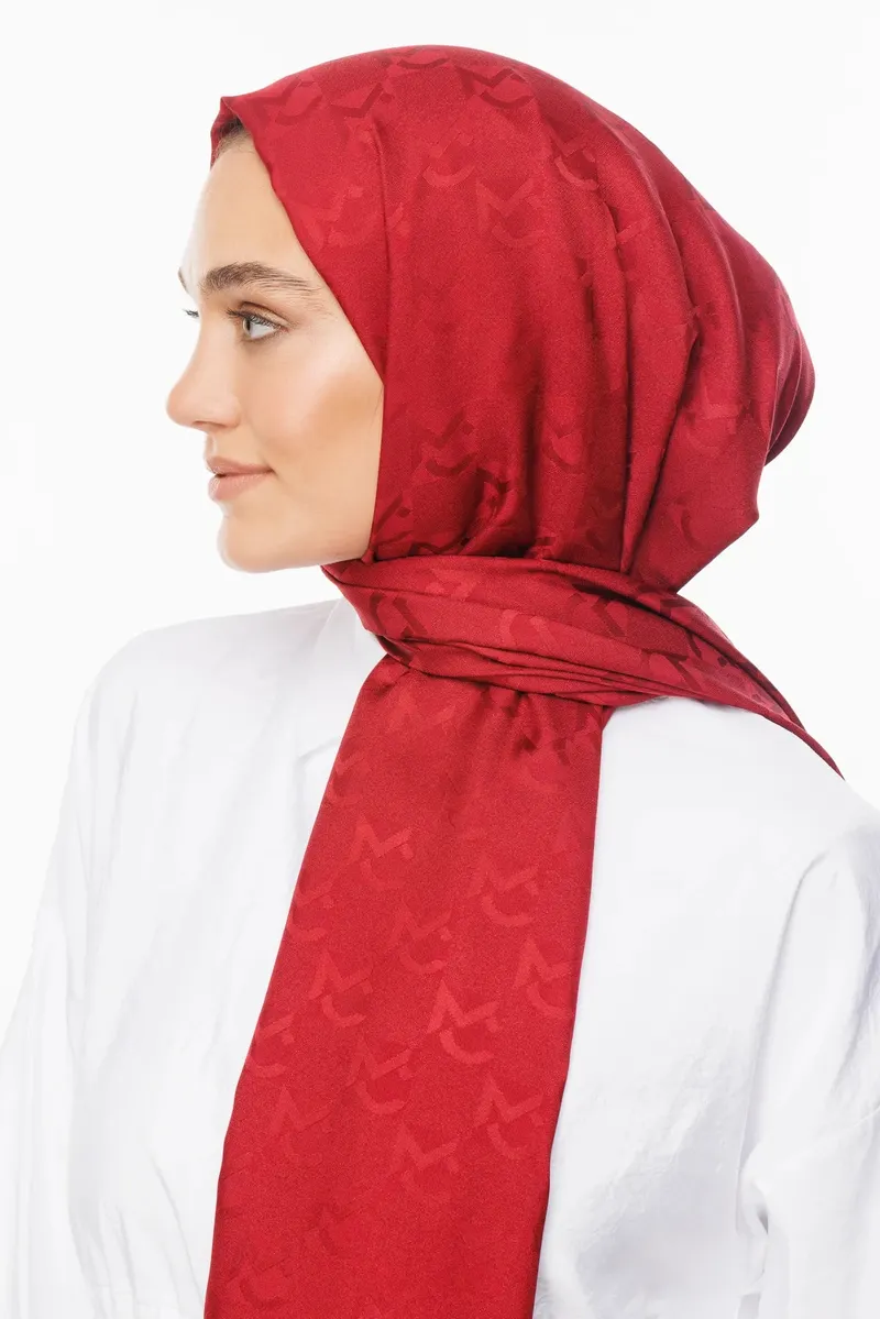 Cherry Mc Desen Jakar Şal · Monogram Jakar