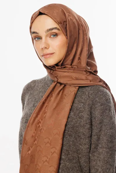 Yalı Mc Desen Jakar Şal · Monogram Jakar
