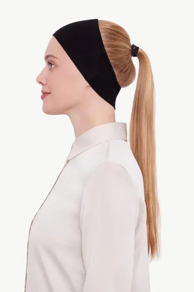 Siyah Silikonlu Bandana