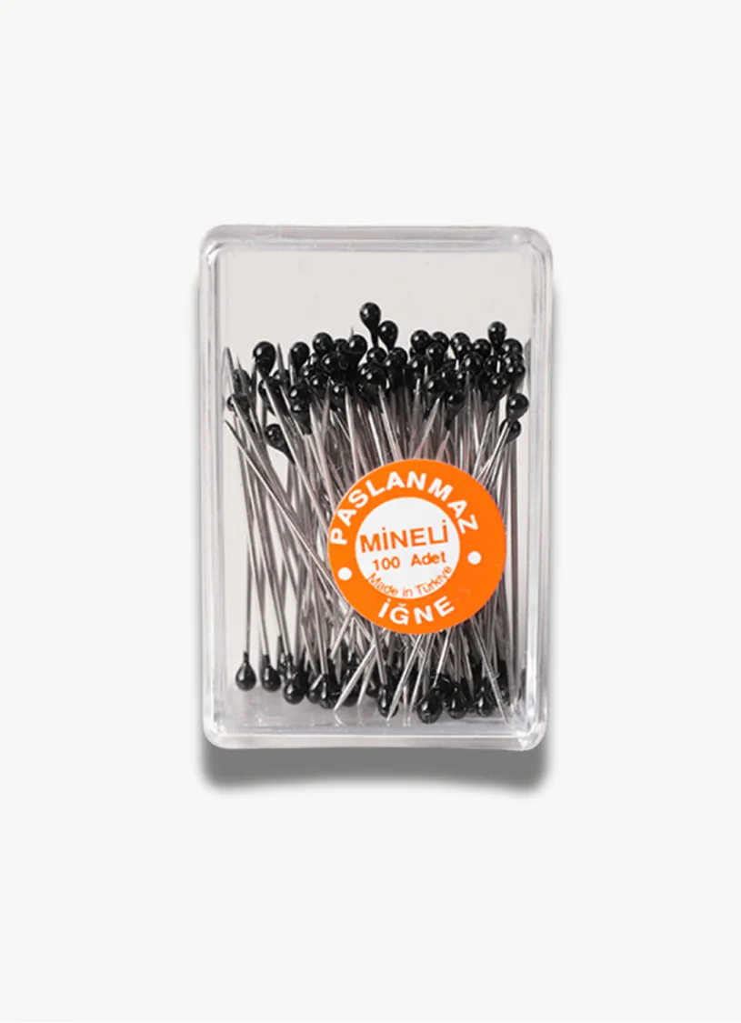 Siyah Mineli İğne 50'li Kutu