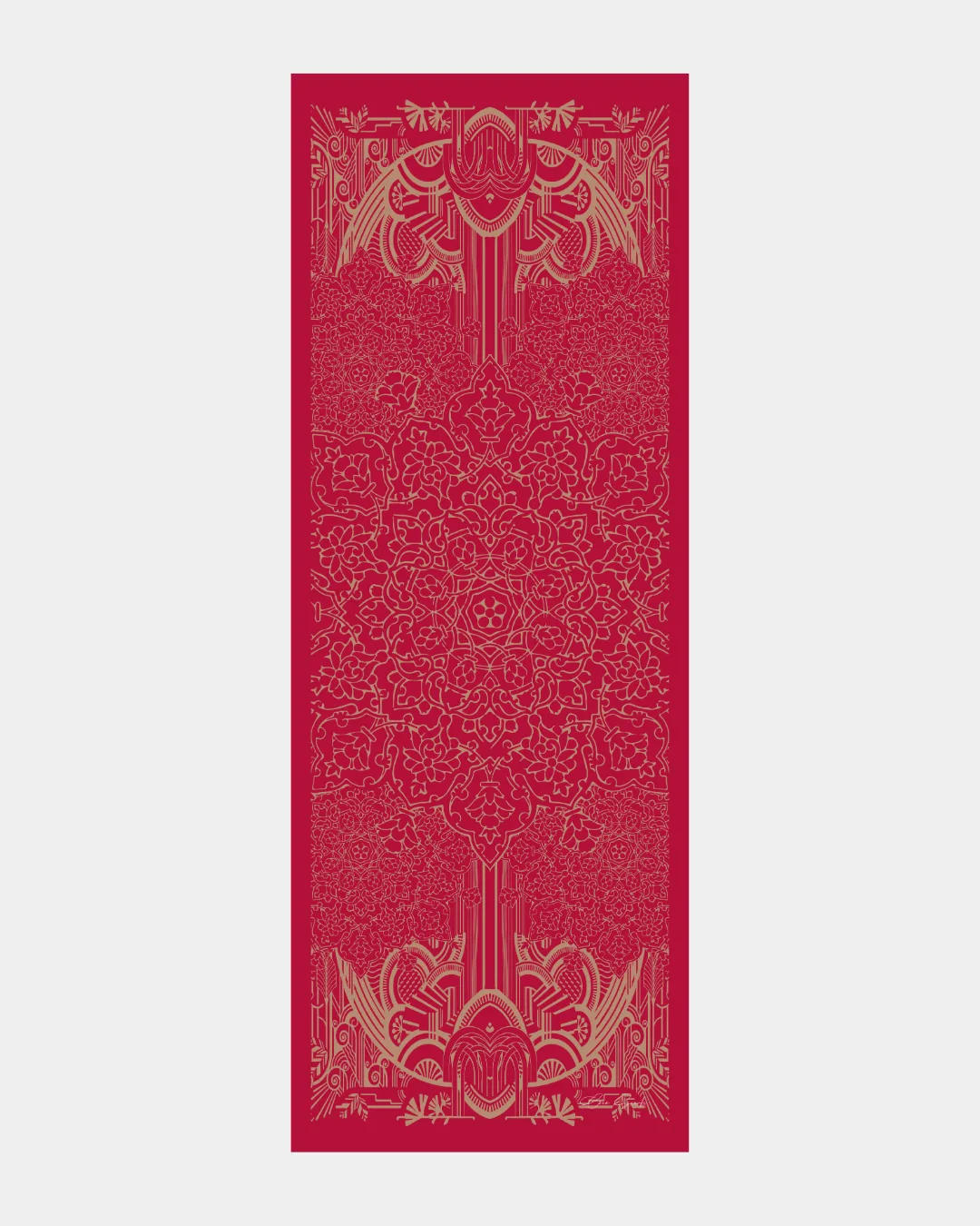 Nar Çiçeği & Kum Beji Harem Rüyası Desen Şal - 07