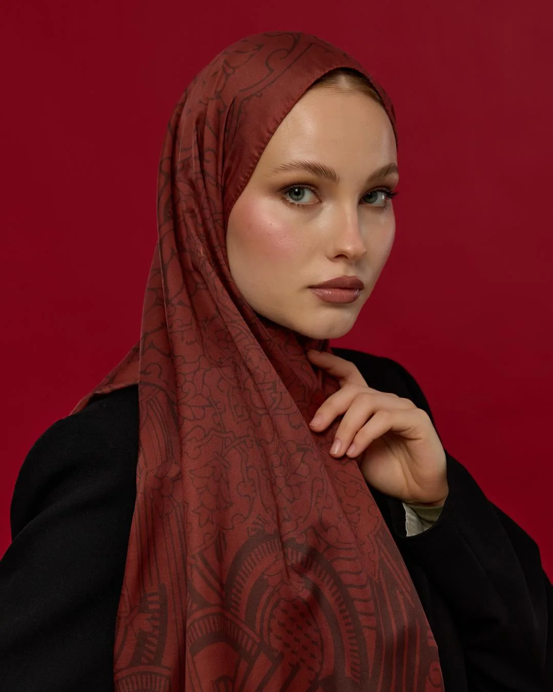Tuzlu Karamel & Kestane Kabuğu Harem Rüyası Desen Şal - 14
