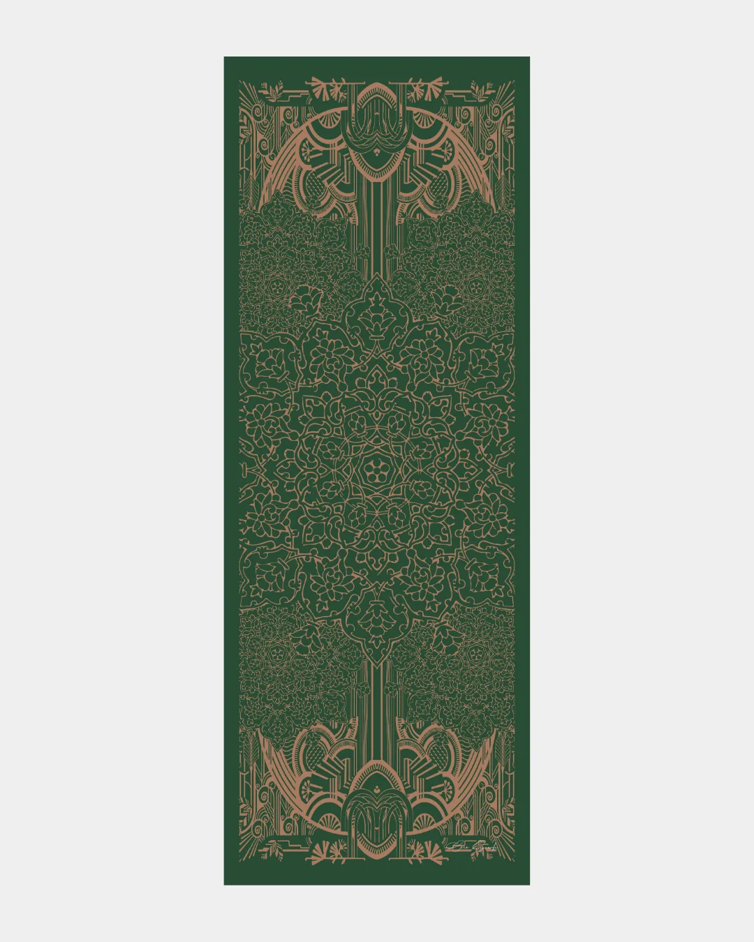 Orman Yeşili & Bronz Şafak Harem Rüyası Desen Şal - 19