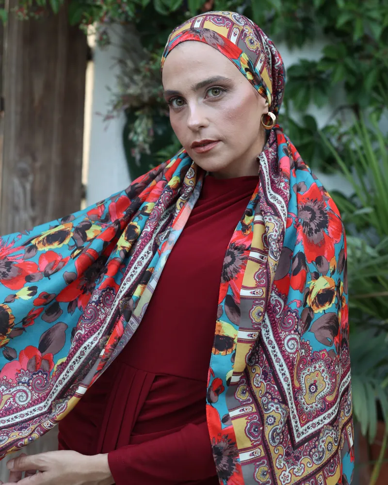 Bozkır Güneşi Silk Nomads Vual İpek Şal