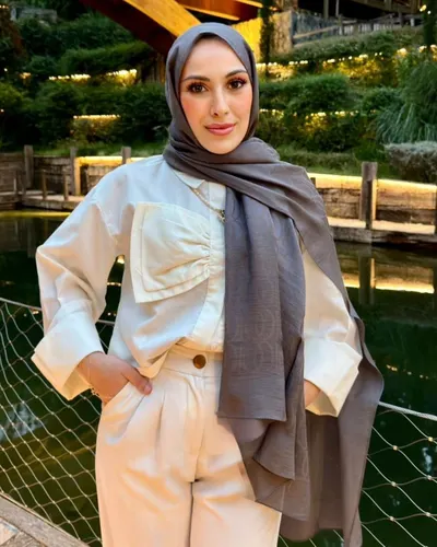 Kül Gri Imannoor Aura Desen Pamuk Jakar Şal