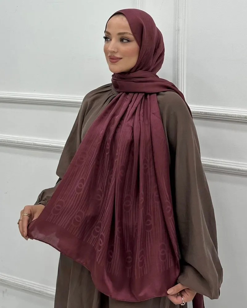 Soft Pembe Imannoor Serena Desen Pamuk Jakar Şal