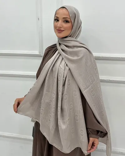 Bej Imannoor Serena Desen Pamuk Jakar Şal