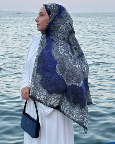 Mor Ufuk Silk Nomads Vual İpek Şal