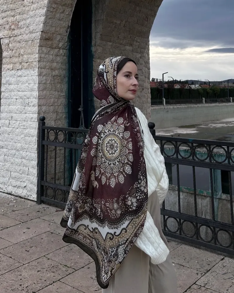 Ceylan Adımı Silk Nomads Vual İpek Şal
