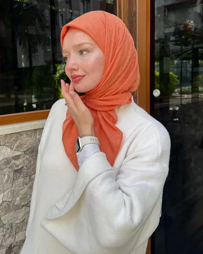 Pastel Turuncu Zikzak