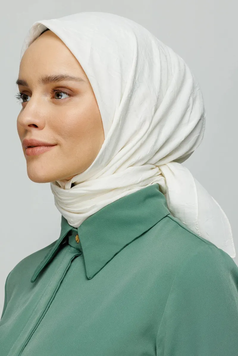 Ekru Bambu Eşarp