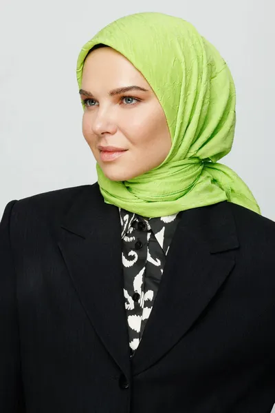 Fıstık Yeşili Bambu Eşarp