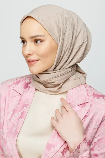 Fil Dişi Bambu Eşarp