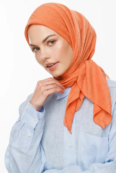 Yavruağzı Bambu Eşarp