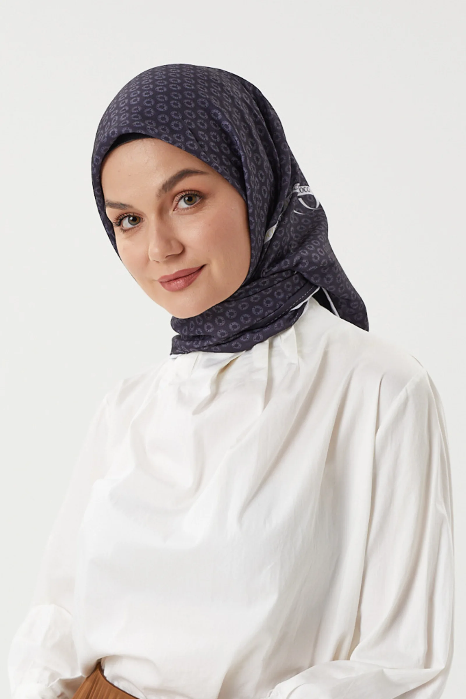 Siyah - Morocco Pamuk Eşarp
