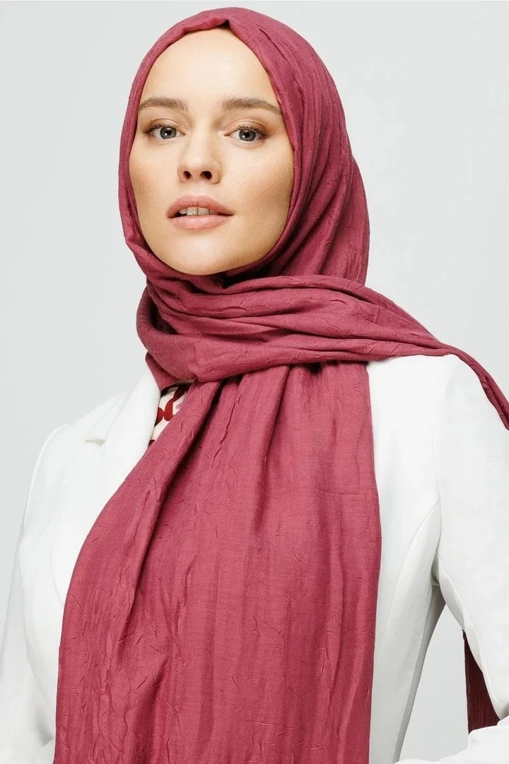 Soft Pembe Bambu Şal