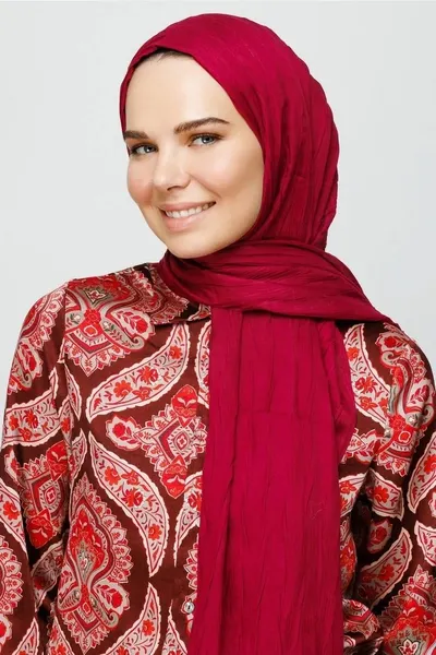 Magenta Bambu Şal