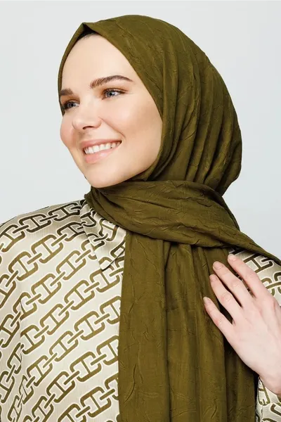 Yağ Yeşili Bambu Şal