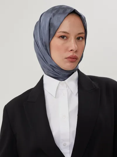 Füme Rise Desen Jakar Şal · İpeksi Jakar