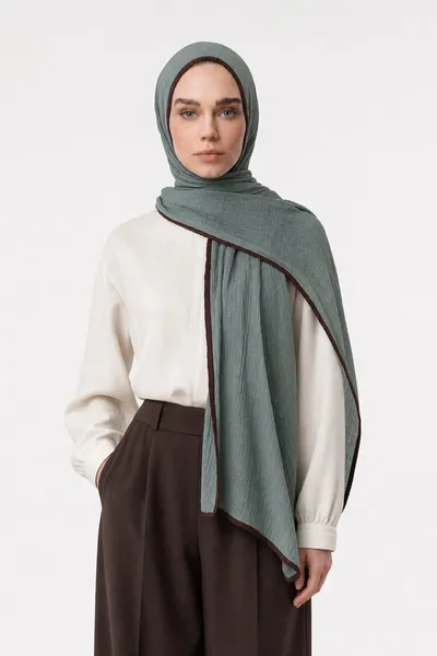 Mint Yeşili Müslin Şal