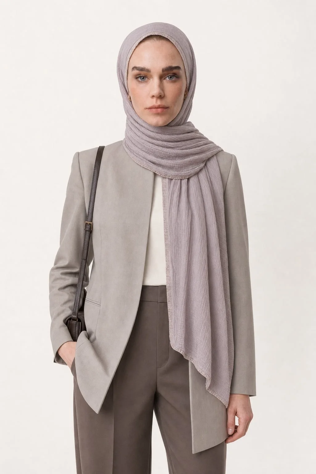 Pudra Müslin Şal