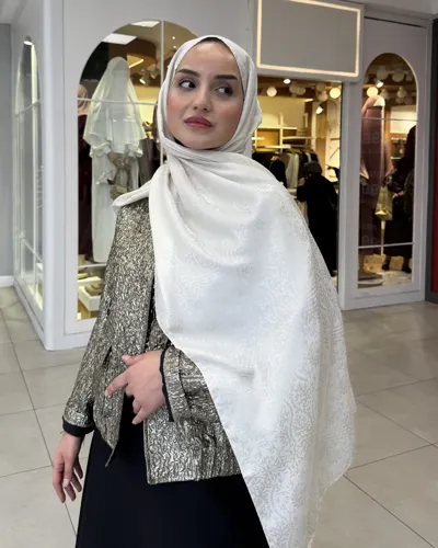 Taş Lavin Desen Jakar Şal · İpeksi Jakar
