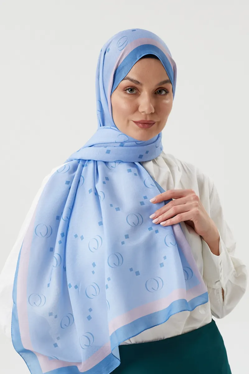 Baby Blue COCO Desen Şal · Pamuk