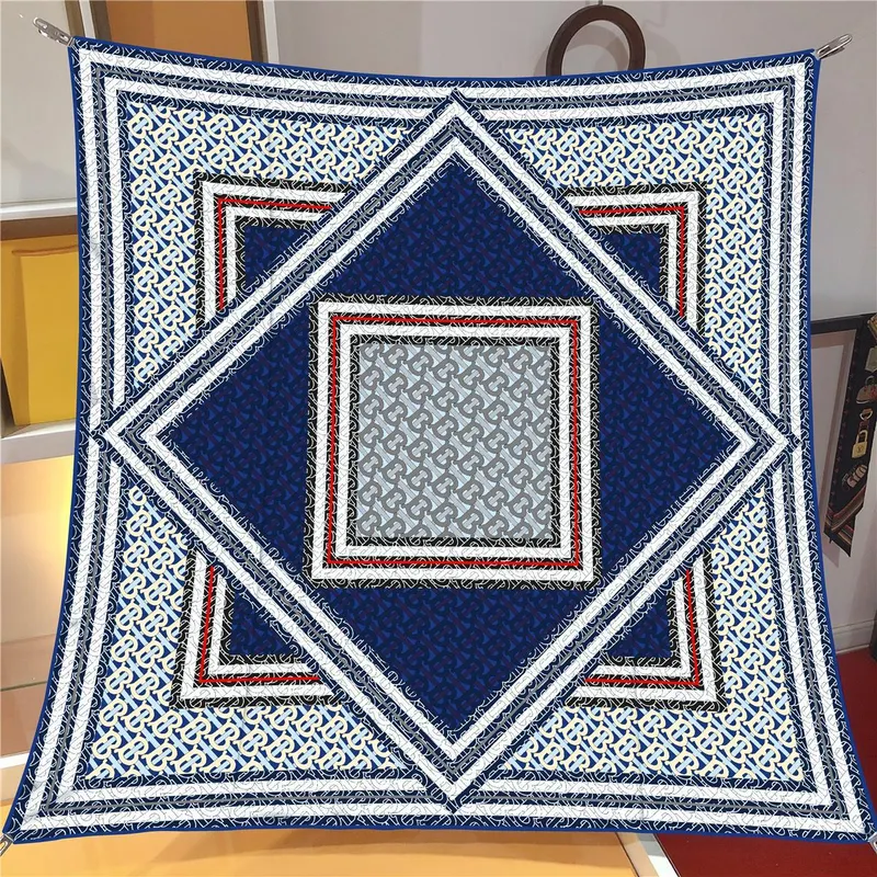 İthal Lacivert B 2 Desen Twill İpek Eşarp