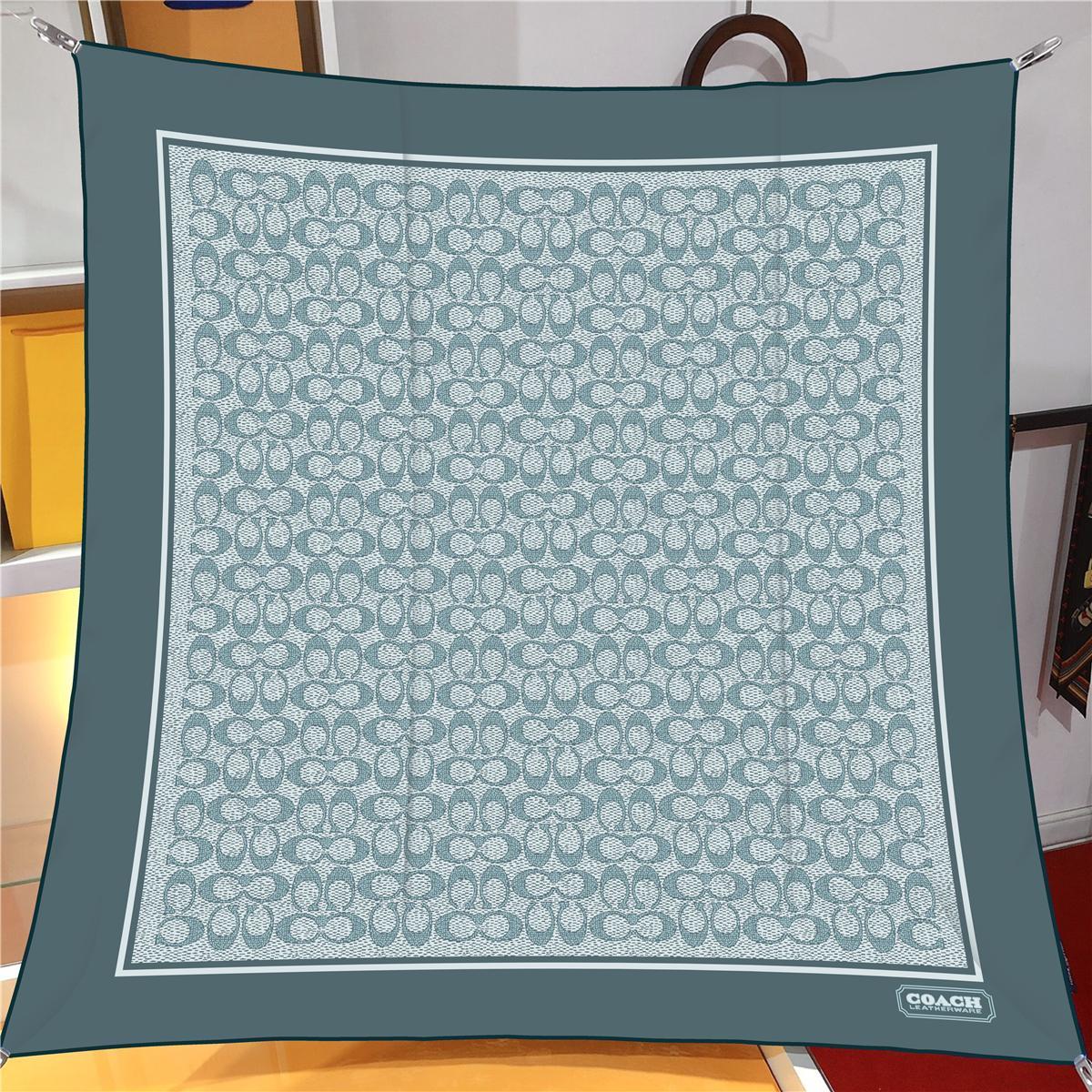 İthal Mint C Desen Twill İpek Eşarp