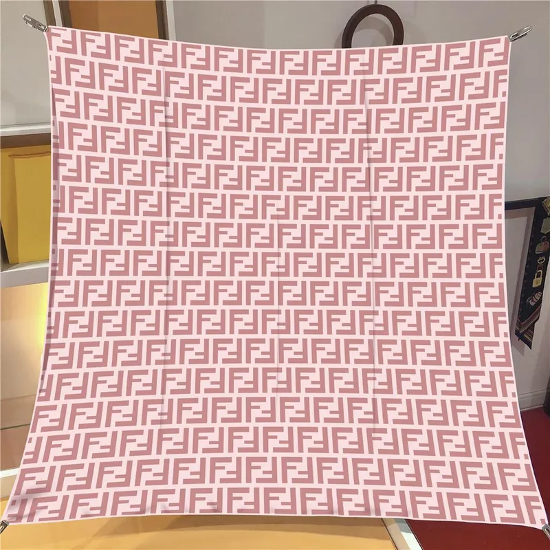 İthal Şeker Pembe F Desen Twill İpek Eşarp
