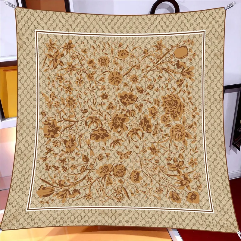 İthal Mocha G Line Desen Twill İpek Eşarp