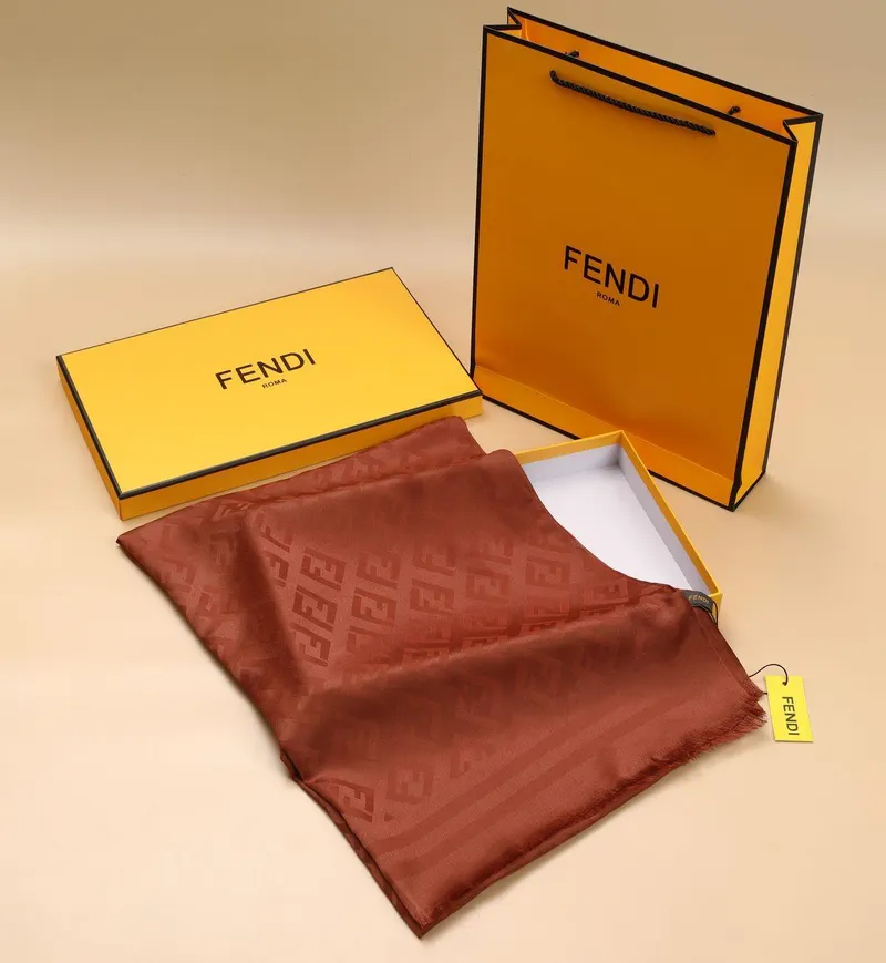 İthal Kiremit F Desen Koton İpek Şal