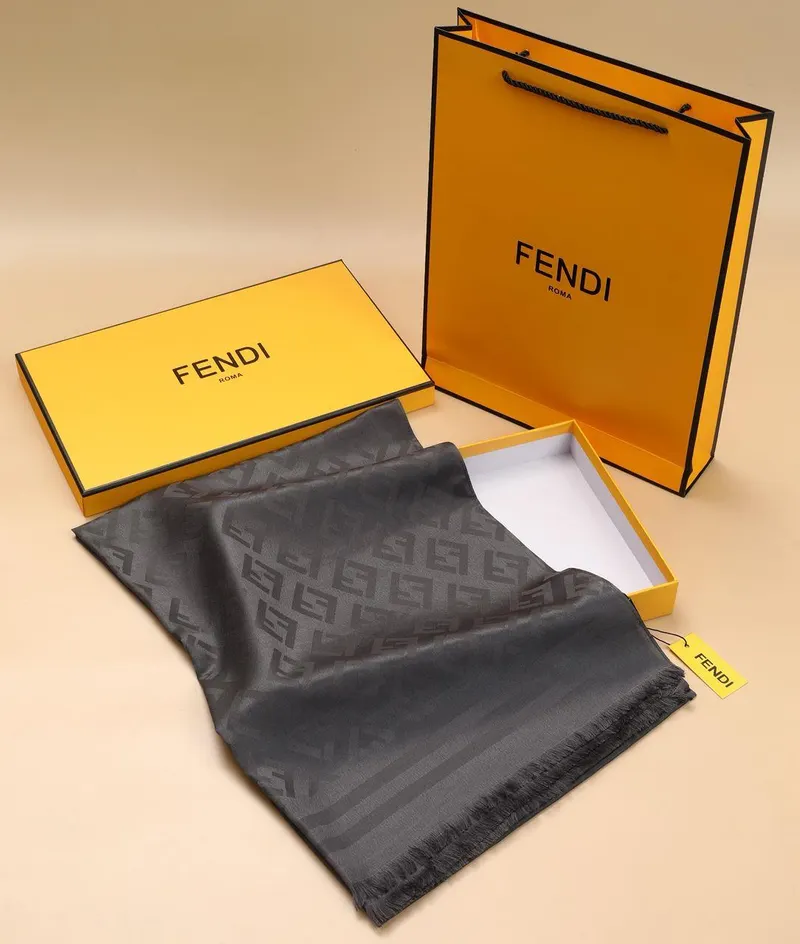 İthal Füme F Desen Koton İpek Şal