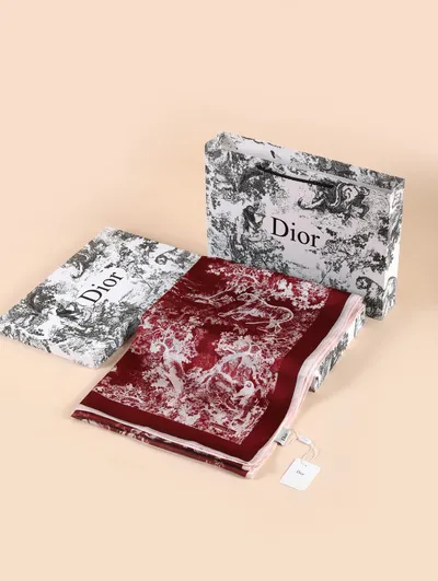 İthal Bordo D 2 Desen Vual İpek Şal