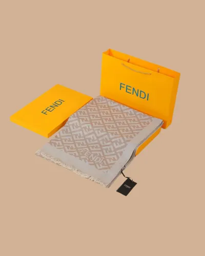 İthal Nude F Desen Yün İpek Şal