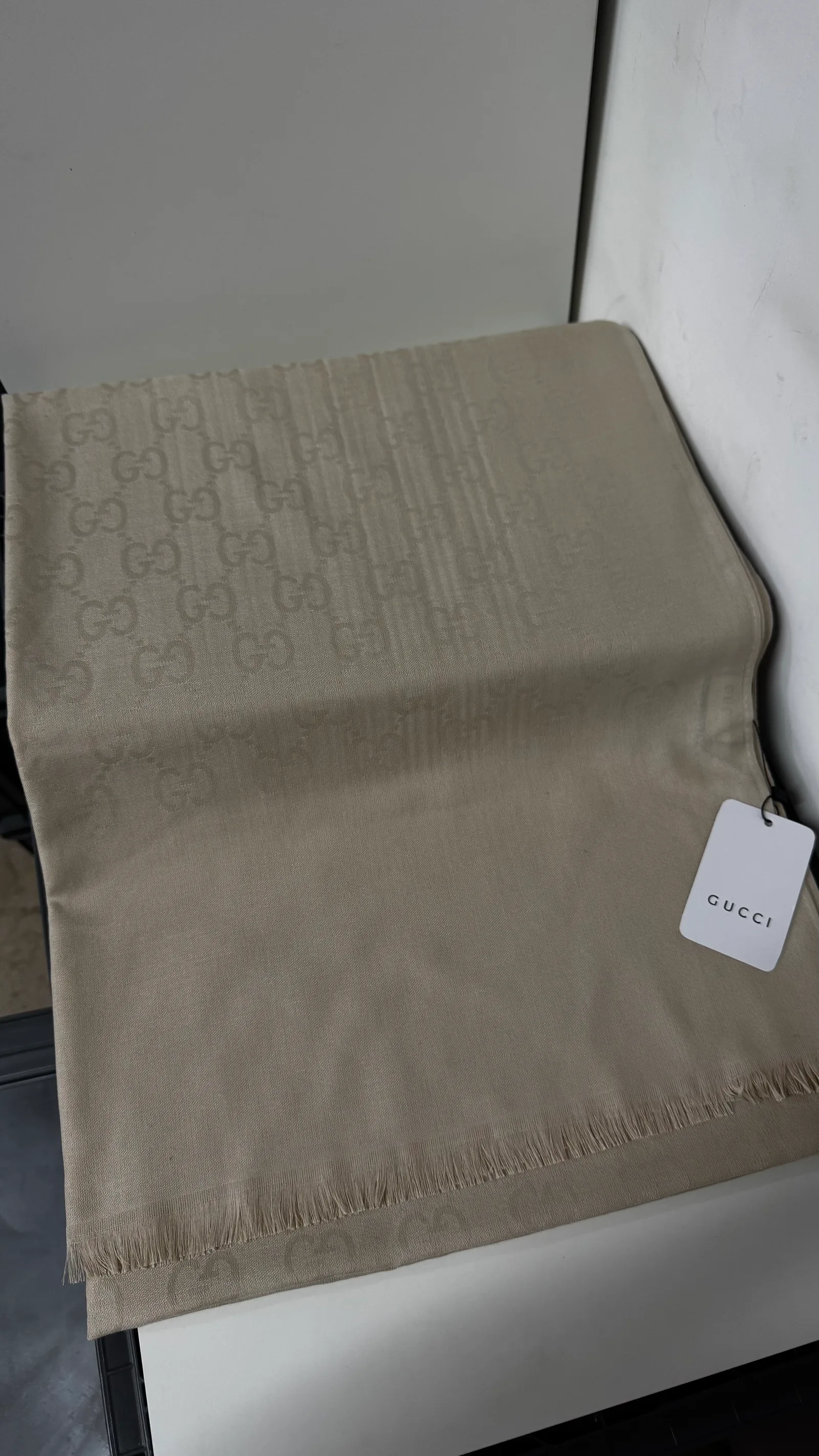 İthal Vizon G Desen İnce Yün İpek Şal