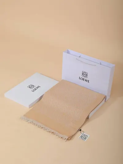 İthal Pastel Turuncu L Desen Yün İpek Şal