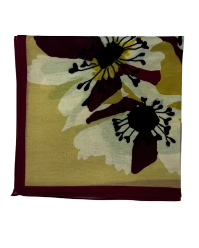 Fuşya & Butter Yellow - Garden Pamuk Eşarp